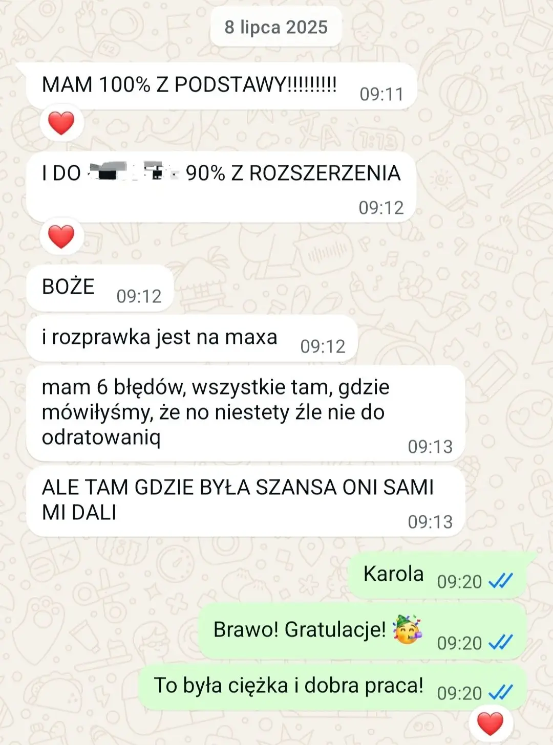Karolina Wynik Matura