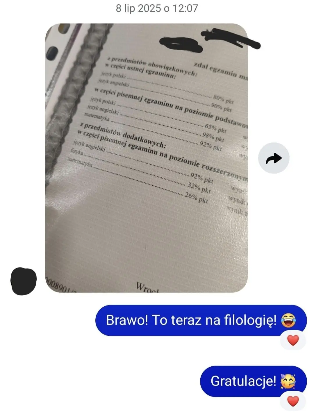 Mikołaj Wynik Matura
